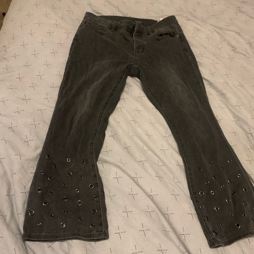 Michael Kors wide leg cropped jeans